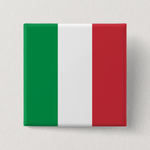 Italien (italienska) Flagga Knapp