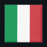 Italien (italienska) Flagga Magnet<br><div class="desc">Anpassade World Flagga Products ( i världen) - Lägg gärna till din egen text.</div>
