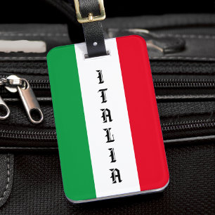 Italien Italienska Flagga Red White Grönt Italia Bagagebricka