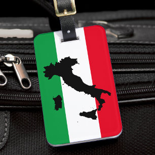 Italien Italienska Flagga Red White Grönt Italia K Bagagebricka