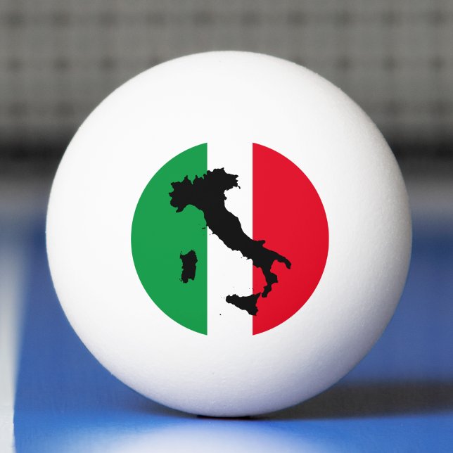 Italien Italienska Flagga Red White Grönt Italia K Pingisboll (italy map italian flag ping pong ball)