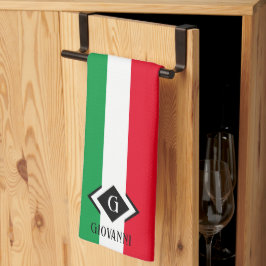 Italien Italienska Flagga Red White Grönt Italia M Kökshandduk