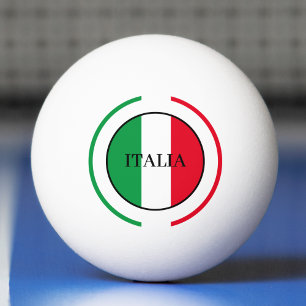 Italien Italienska Flagga Red White Grönt Italia Pingisboll