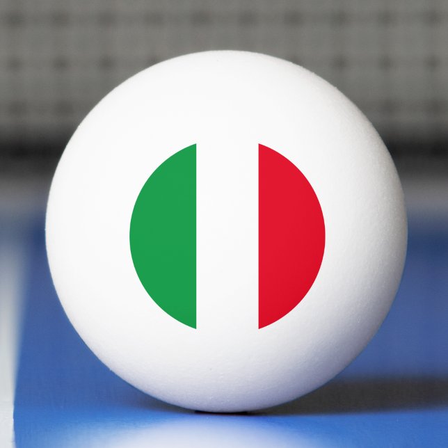 Italien Italienska Flagga Red White Grönt Italia Pingisboll (Italy Italian Flag Red White Green Italia Ping Pong Ball)