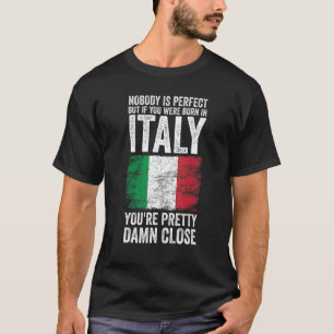 Italien Italienska Flagga T Shirt