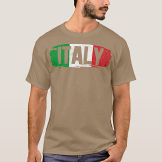 Italien Italienska Flagga T Shirt