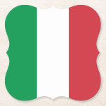 Italien (italienska) Flagga Underlägg Papper<br><div class="desc">Anpassade World Flagga Products - Var vänlig och lägg till din egen text.</div>