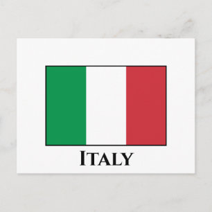 Italien (italienska) Flagga Vykort