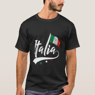 Italien Italienska flaggan Italien Italienskt kult T Shirt