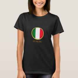 Italien - italienska flaggan t shirt