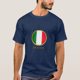 Italien - italienska flaggan t shirt