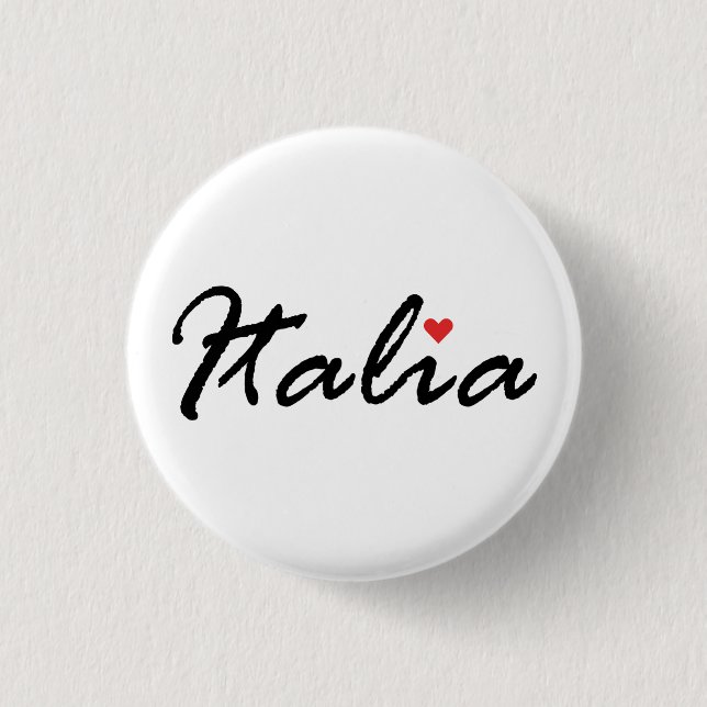 Italien italienska, I kärlek Italien Knapp (Framsida)
