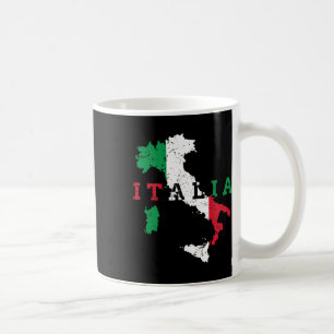 Italien Italienska Karta Flagga Pridet Gift Herita Kaffemugg