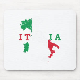 Italien Italienska Karta Flagga Pridet Gift Herita Musmatta