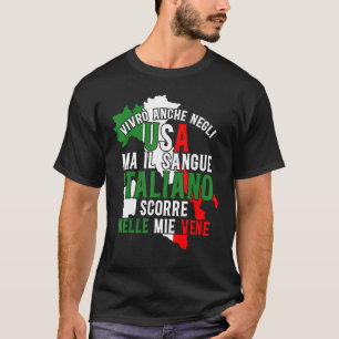 Italien Italienska Morsa Il Sangue Italiano Scorre T Shirt