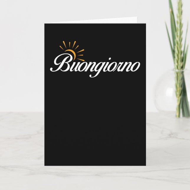 Italien Italienska Sayed Bra Morgon Italienska Kort (Framsida)