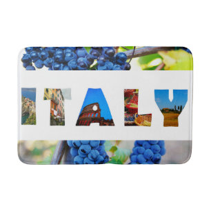 Italien Italienska Vineyard Travel Photos Badrumsmatta