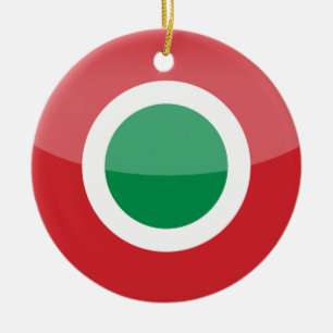 italien julgransprydnad keramik