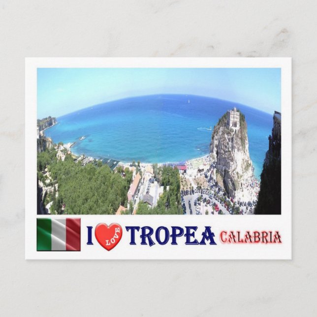 Italien - Kalabrien - Tropea - I Kärlek - Vykort (Framsida)