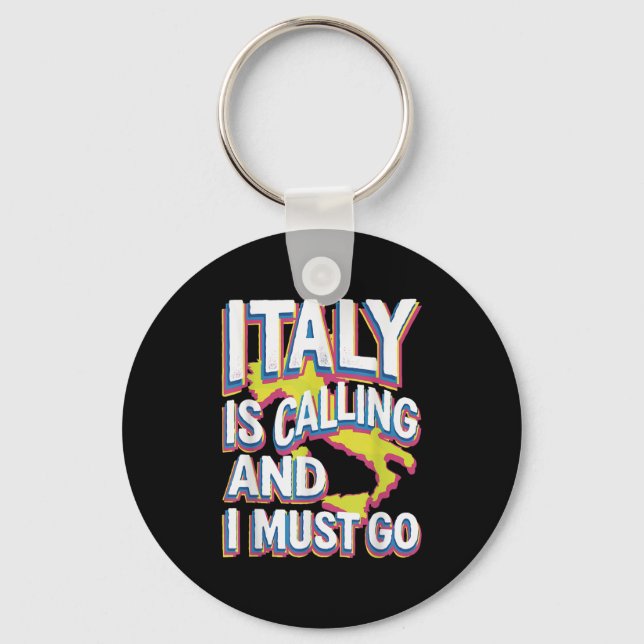 Italien kallar resekonst nyckelring (Framsida)
