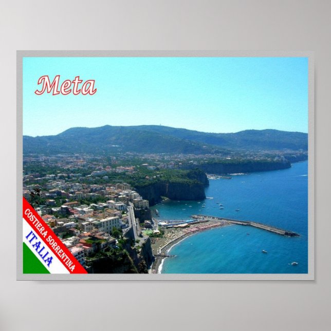Italien - Kampanien - Amalfi Kusten - Poster (Framsidan)