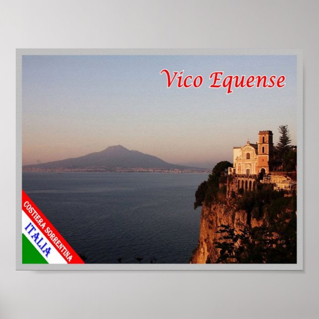 Italien - Kampanien - Amalfi Kusten - Poster (Framsidan)
