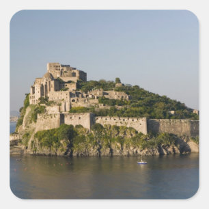 ITALIEN, Kampanien, Napolibukten), ISCHIA, 2 Fyrkantigt Klistermärke