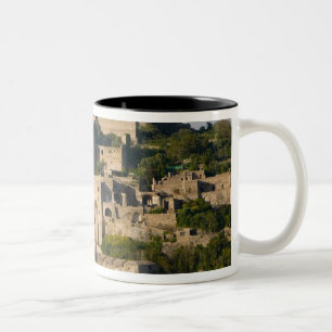 ITALIEN, Kampanien, Napolibukten), ISCHIA, Två-Tonad Mugg