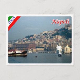 Italien - Kampanien - Neapel - Harbour - Vykort