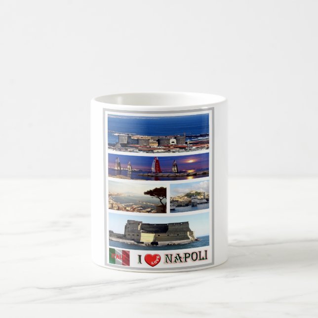 Italien - Kampanien - Neapel - I Kärlek - Kaffemugg (Center)