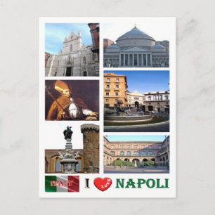 Italien - Kampanien - Neapel - I Kärlek - Vykort
