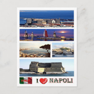 Italien - Kampanien - Neapel - I Kärlek - Vykort