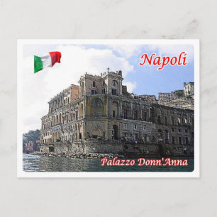 Italien - Kampanien - Neapel - Palazzo Donn'Anna - Vykort