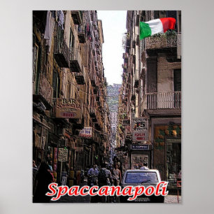 Italien - Kampanien - Neapel - Spacca Neapel - Poster