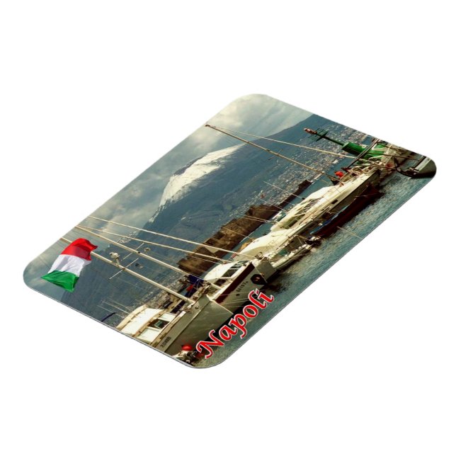 Italien - Kampanien - Neapel - Vesuvius View - Magnet (Vänstra Sidan)
