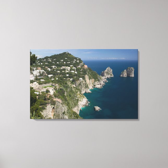 ITALIEN, Kampanien, (Neapelbukten), CAPRI: Canvastryck (Framsida)