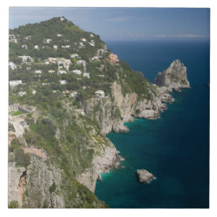 ITALIEN, Kampanien, (Neapelbukten), CAPRI: Kakelplatta