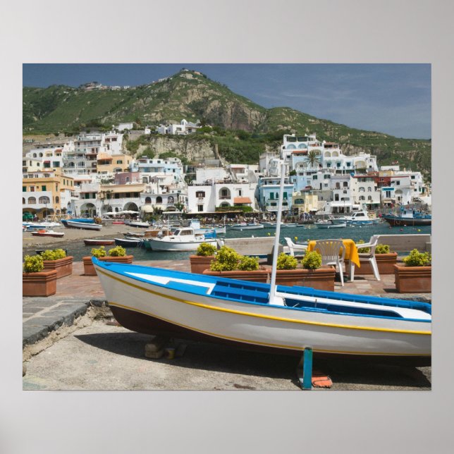 ITALIEN, Kampanien, (Neapelbukten), ISCHIA Poster (Framsidan)