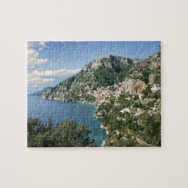 Italien, Kampanien, Sorrentinahalvön, Positano, Pussel (Horisontell)