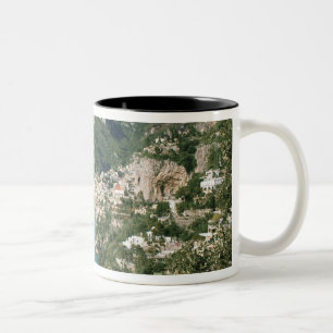 Italien, Kampanien, Sorrentinahalvön, Positano, Två-Tonad Mugg