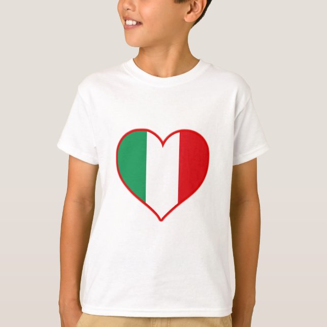 Italien Kärlek Tee Shirt (Framsida)