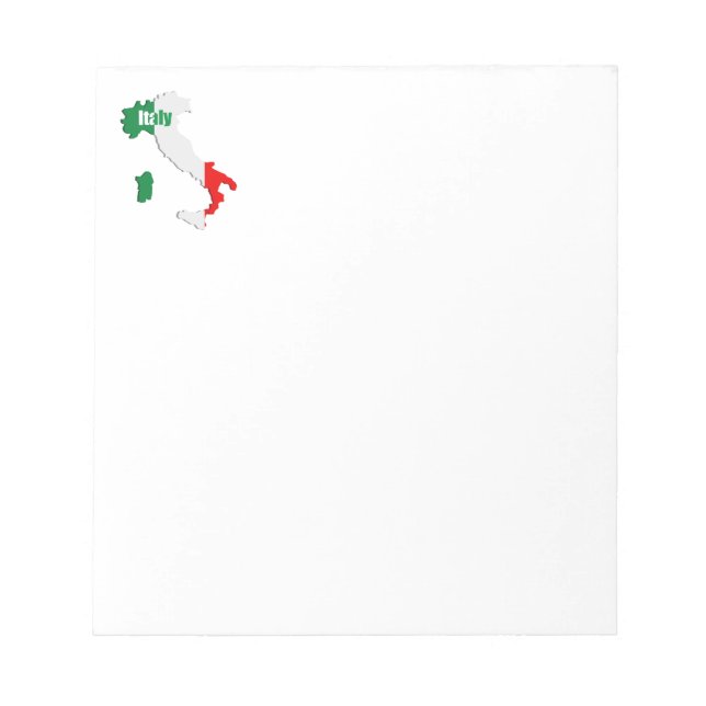 Italien karta anteckningsblock (Framsida)
