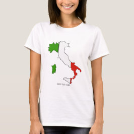 Italien Karta Flagga Tröja