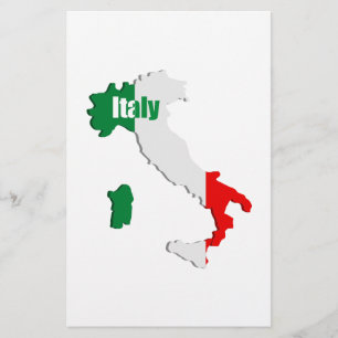 Italien karta flygblad