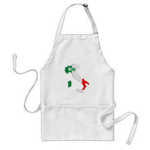 Italien karta förkläde