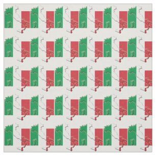 ITALIEN KARTA Italienska Flagga Tyg