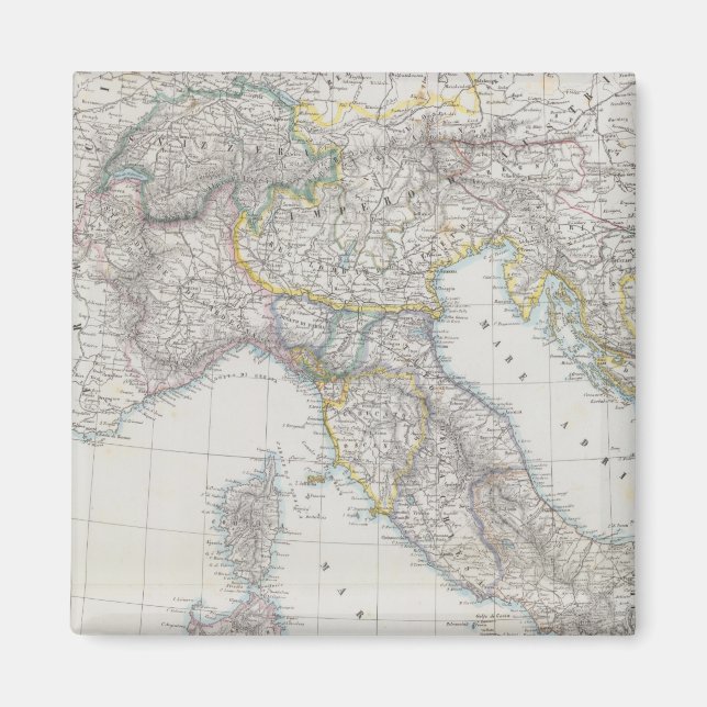 Italien karta magnet (Framsidan)