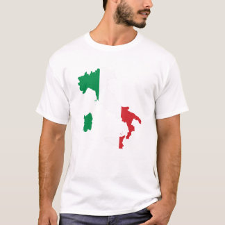 Italien karta och flagga tröja