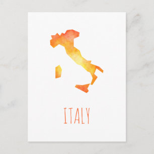 Italien Karta Vykort
