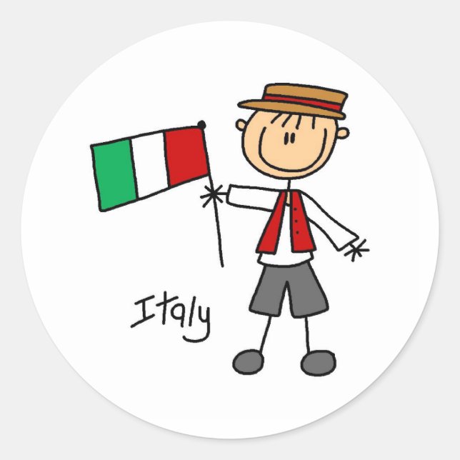 Italien Klistermärke (Framsida)